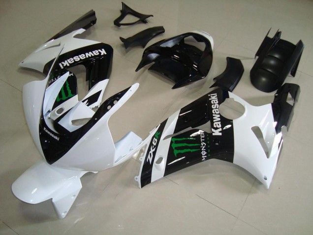 ABS Kit Carenatura Moto Kawasaki ZX6R 2003-2004 - Bianco Monster