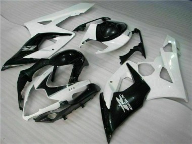 ABS Kit Carenatura Moto Suzuki GSXR 1000 K5 2005-2006 - Bianco Nero