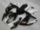 ABS Kits Carena Moto Suzuki GSXR 600 / 750 K6 2006-2007 - Bianco Nero