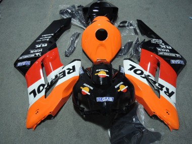 ABS Kits Carenatura Moto Honda CBR 1000 RR 2004-2005 - Nero Arancia Repsol