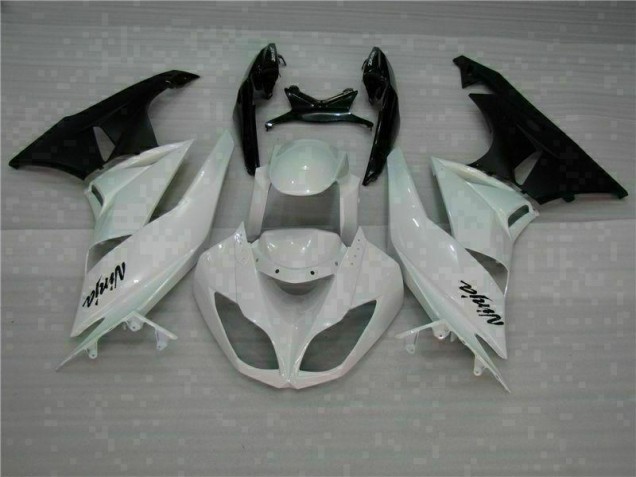 ABS Kits Carenatura Moto Kawasaki ZX6R 2009-2012 - Bianco Nero