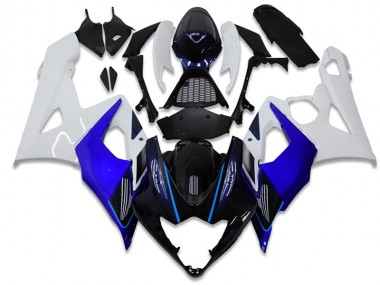 ABS Kits Carenatura Moto Suzuki GSXR 1000 K5 2005-2006 - Blu Bianco