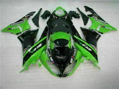 ABS Kits Carene Moto Kawasaki ZX6R 2009-2012 - Verde Nero