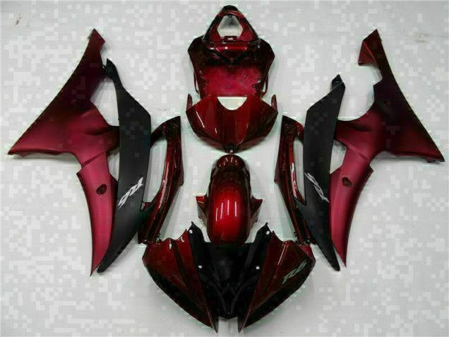 ABS Moto Plastica & Carena Yamaha R6 2008-2016 - Rosso Nero