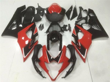 ABS Moto Plastica & Carene Suzuki GSXR 1000 K5 2005-2006 - Rosso Nero