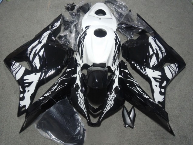 ABS Plastica Moto Honda CBR 600 RR 2009-2012 - Nero Bianco