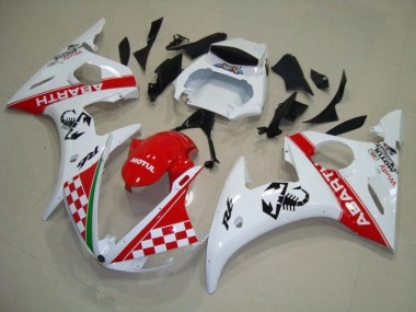 ABS Plastica Moto Yamaha R6 2003-2005 - Rosso Bianco