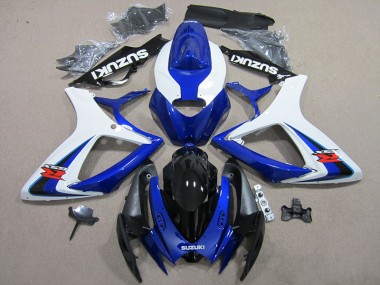 Carena Moto Suzuki GSXR 600 K6 2006-2007 - Blu Bianco