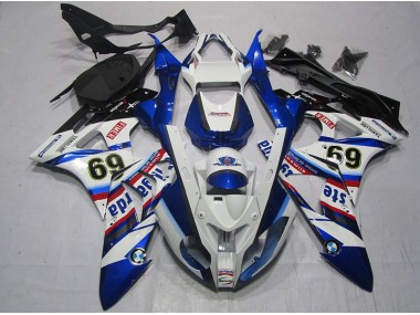 Carene Moto BMW S1000RR 2009-2014 - Bianco Blu Sterilgarda 69