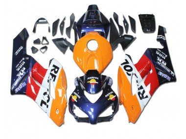 Carene Moto Honda CBR 1000 RR 2004-2005 - Arancia Rosso Blu Repsol