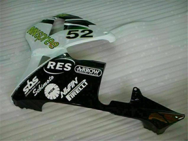 Carene Moto Honda CBR 600 RR 2003-2004 - Verde Bianco Nero