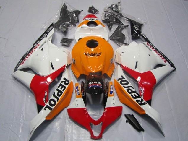 Carene Moto Honda CBR 600 RR 2009-2012 - Arancia Rosso Bianco Repsol