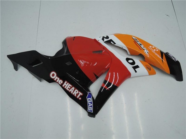 Carene Moto Honda CBR 600 RR 2009-2012 - Arancia Rosso Nero Repsol