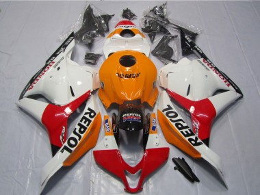 Carene Moto Honda CBR 600 RR 2009-2012 - Bianco Arancia Nero Repsol