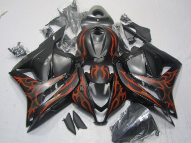 Carene Moto Honda CBR 600 RR 2009-2012 - Nero Arancia Fiamma