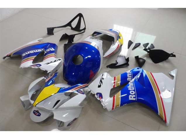 Carene Moto Honda VFR 800 2002-2013 - Blu Bianco Rothmans