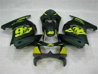 Carene Moto Kawasaki EX250 2008-2012 - Nero Giallo 46