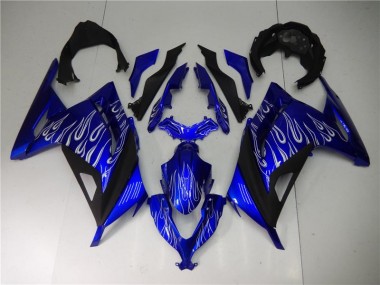 Carene Moto Kawasaki EX300 2013-2016 - Blu Bianco Nero