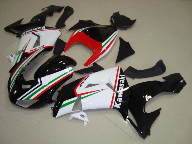 Carene Moto Kawasaki ZX10R 2006-2007 - Bianco & Nero