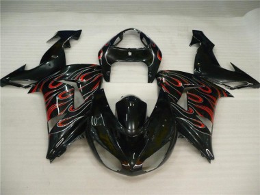 Carene Moto Kawasaki ZX10R 2006-2007 - Nero Grigio Rosso