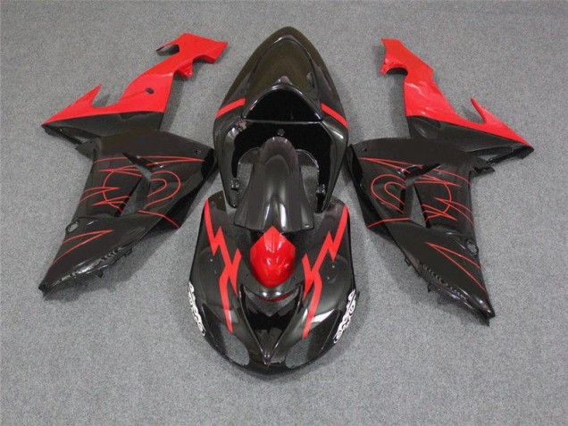 Carene Moto Kawasaki ZX10R 2006-2007 - Nero Rosso