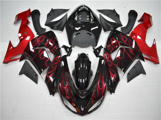 Carene Moto Kawasaki ZX10R 2006-2007 - Rosso Fiamma