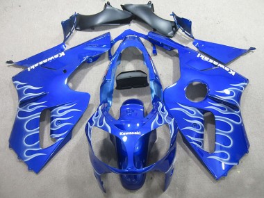 Carene Moto Kawasaki ZX12R 2002-2006 - Blu Bianco Fiamma
