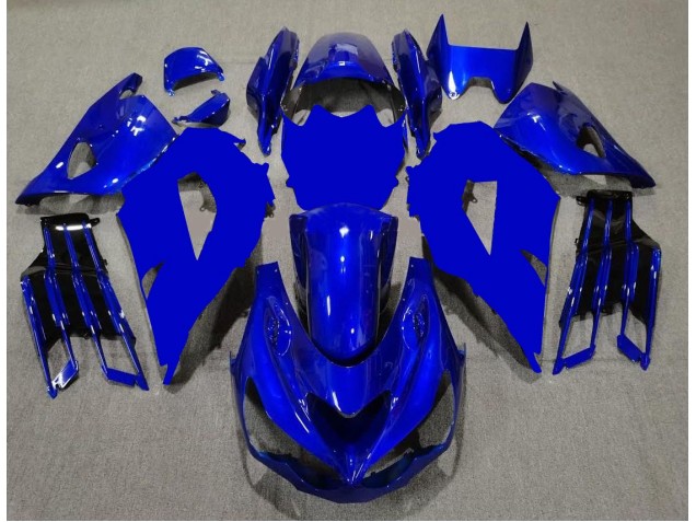 Carene Moto Kawasaki ZX14R ZZR 1400 2012-2021 - Blu Nero