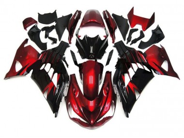 Carene Moto Kawasaki ZX14R ZZR 1400 2012-2021 - Rosso Nero