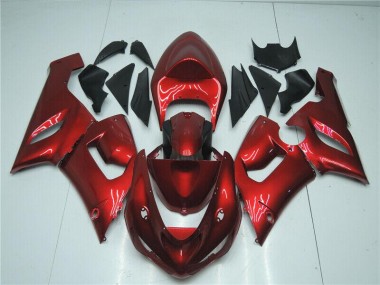 Carene Moto Kawasaki ZX6R 2005-2006 - Caramella Rosso