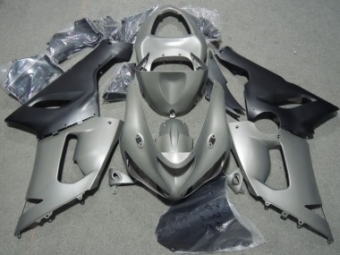 Carene Moto Kawasaki ZX6R 2005-2006 - Grigio Nero