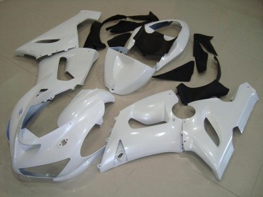 Carene Moto Kawasaki ZX6R 2005-2006 - Scuro Bianco Perla