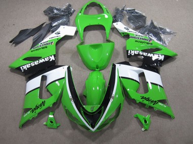 Carene Moto Kawasaki ZX6R 2005-2006 - Verde Bianco Nero Ninja 636