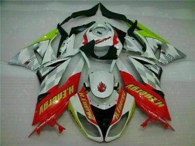 Carene Moto Kawasaki ZX6R 2009-2012 - Bianco Rosso H. Energy