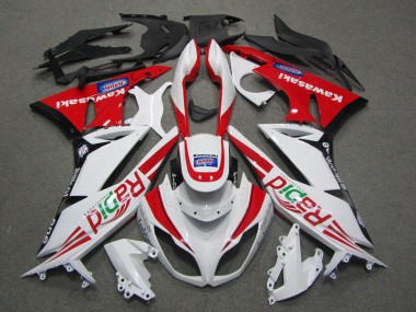 Carene Moto Kawasaki ZX6R 2009-2012 - Bianco Rosso Rapid