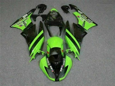 Carene Moto Kawasaki ZX6R 2009-2012 - Nero Verde 3M Touch4