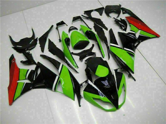 Carene Moto Kawasaki ZX6R 2009-2012 - Nero Verde Rosso
