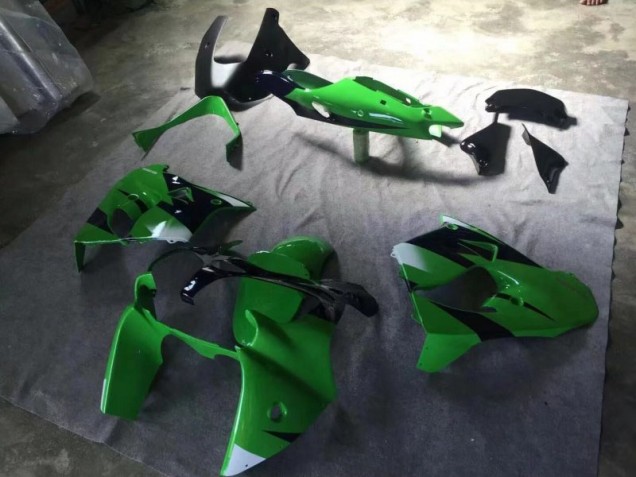Carene Moto Kawasaki ZX9R 2000-2001 - Verde Nero Opaco Inchiostro Blu