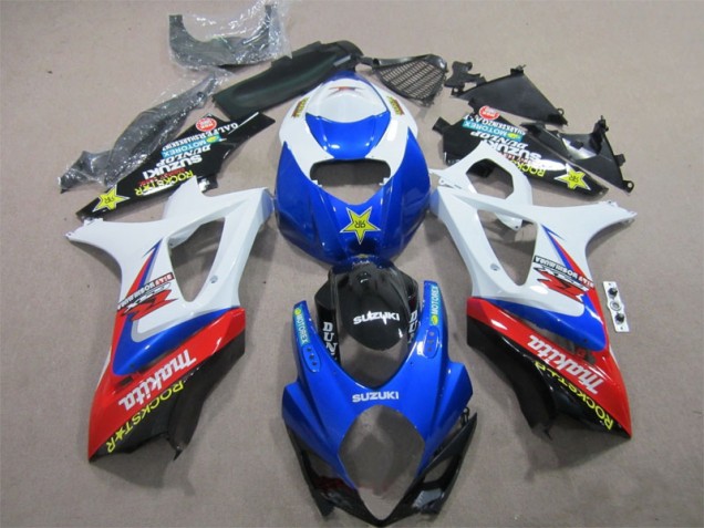 Carene Moto Suzuki GSXR 1000 K7 2007-2008 - Blu Bianco Rockstar