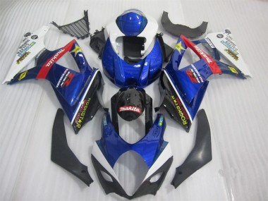 Carene Moto Suzuki GSXR 1000 K7 2007-2008 - Blu Nero Rockstar