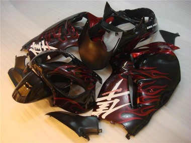 Carene Moto Suzuki GSXR 1300 Hayabusa 1996-2007 - Nero Rosso Fiamma