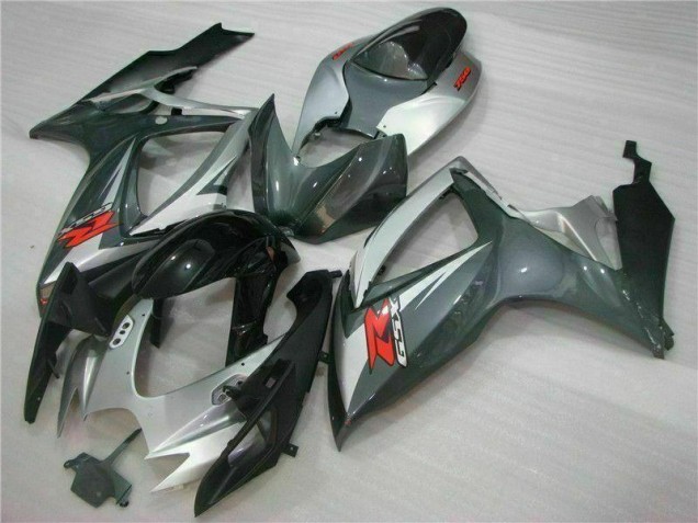 Carene Moto Suzuki GSXR 600 / 750 K6 2006-2007 - Argento Nero