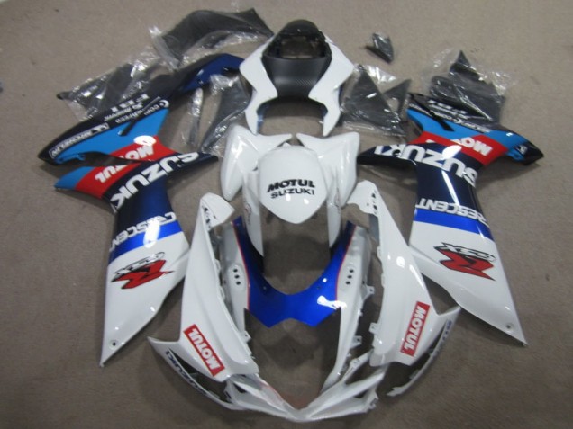 Carene Moto Suzuki GSXR 600 K11 2011-2024 - Bianco Blu Motul