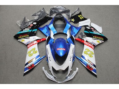 Carene Moto Suzuki GSXR 600 K11 2011-2024 - Blu Bianco Rosso Rockstar 22
