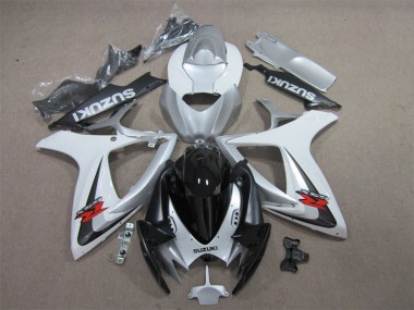 Carene Moto Suzuki GSXR 600 K6 2006-2007 - Nero Bianco