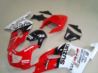 Carene Moto Suzuki GSXR 750 K1 K2 K3 2001-2003 - Rosso Bianco Motul