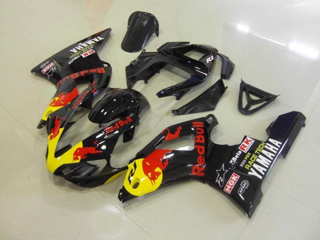 Carene Moto Yamaha R1 2000-2001 - Nero Red Bull