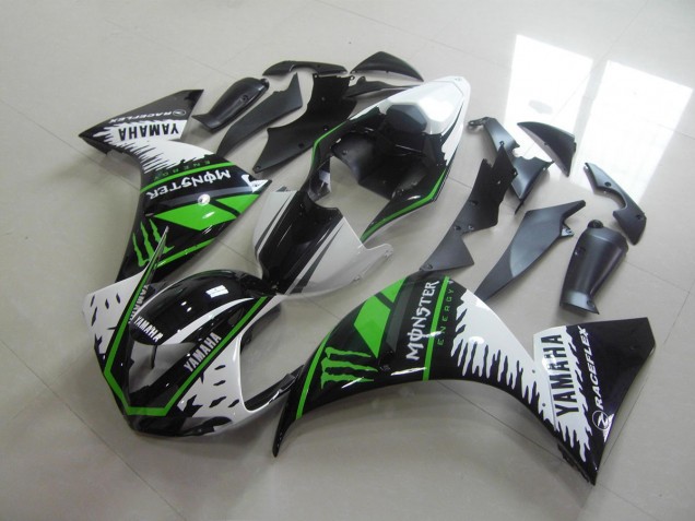 Carene Moto Yamaha R1 2009-2011 - Bianco Verde Monster