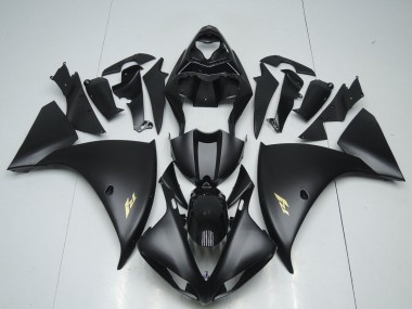 Carene Moto Yamaha R1 2012-2014 - Nero Opaco Adesivo