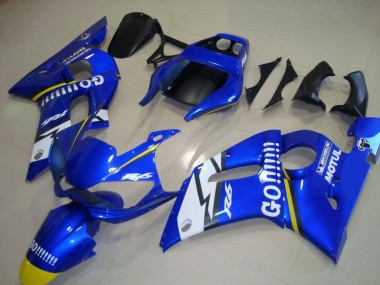 Carene Moto Yamaha R6 1998-2002 - Blu Go Motul